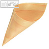 Papstar Fingerfood-Spitzt?ten "pure", (?)4.5 x 8.5 cm, Holz, 500 St?ck, 85673