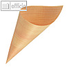 Papstar Fingerfood-Spitzt?ten "pure", (?)6.5 x 12.5 cm, Holz, 500 St?ck, 85674