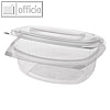 Feinkost- & Salatschalen pure, 750ml, 6.6x20.5x16.8 cm, Klappdeckel, PLA, 200 St