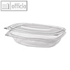 Feinkost- & Salatschalen pure, 250ml, 3.1x16.1x13.2 cm, Klappdeckel, PLA, 300 St