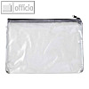 Mesh-bag A4, 34 x 25 cm, mit Rei?verschluss, PVC/Netzgewebe, transparent, 10 St.