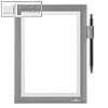 Durable Inforahmen DURAFRAME® NOTE, DIN A5, selbstklebend, PVC, silber, 499423