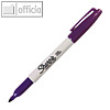 Sharpie Permanent-Marker FINE, Strichstärke 1 mm, wasserfest, violett, 2025034