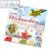 Heyda Faltbl?tter "Weihnachten", 100 x 100 mm, 80 g/qm, 50 Blatt, 493/1010