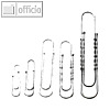 Alco Briefklammern NORICA, (L)24 mm, glatt, verzinkt, 100 St?ck, 2215