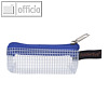 Rei?verschluss-Beutel - 80 x 30 mm, PVC faserverst?rkt, Zipper blau, 10 St?ck