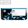 HP Tintenpatrone 730, 300 ml, grau, P2V72A