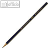 Bleistift GOLDFABER, sechseckig, Härtegrad: 2B, Minenstärke: ca. 2 mm, blau/gold