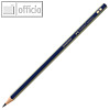 Bleistift GOLDFABER, sechseckig, Härtegrad: B, Minenstärke: ca. 2 mm, blau/gold