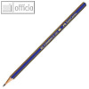 Bleistift GOLDFABER, sechseckig, Härtegrad: H, Minenstärke: ca. 2 mm, blau/gold