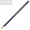 Bleistift GOLDFABER, sechseckig, H?rtegrad: H, Minenst?rke: ca. 2 mm, blau/gold