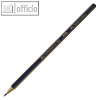Bleistift GOLDFABER, sechseckig, Härtegrad: 2H, Minenstärke: ca. 2 mm, blau/gold