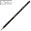 Bleistift GOLDFABER, sechseckig, Härtegrad: HB, Minenstärke: ca. 2 mm, blau/gold