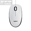 Logitech Optische USB Maus B100, wei?, 910-003360