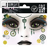 Face Art Sticker "Steampunk Amelia", Motivsticker für Gesichter, Glitterfolie, 5