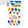 Herma Schmucketiketten MAGIC, Bunte Luftballons, Glittery, 10 x 1 Blatt, 15518