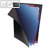 Registermappe Diamond, DIN A4, 3 F?cher, Gummizugverschluss, schwarz, 12 St?ck
