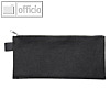 Banktasche, DIN lang, Metallrei?verschluss, Textil, schwarz, 10 St?ck, 2726000