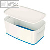 Aufbewahrungsbox MyBox, 5 Liter, 191 x 318 x 128 mm, Kunststoff, wei?/blau