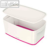 Aufbewahrungsbox MyBox, 5 Liter, 191 x 318 x 128 mm, Kunststoff, wei?/pink