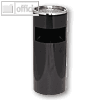 officio Standascher mit Abfall-Behälter, (Ø)25 x (H)61 cm, schwarz, 2940-11