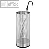 Metall-Schirmst?nder, rund 28.5 Liter, 260 x H 620 mm, perforiert, silber