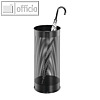 Metall-Schirmst?nder, rund 28.5 Liter, (H)620 mm, perforiert, schwarz, 335001