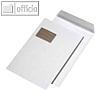 Pappr?ckwandtasche C4, mit Fenster, haftklebend, 110 g/m?, wei?, 100 St?ck
