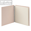 WIRE-O Fotoalbum S.O.H.O., 60 Seiten, 230 x 230 mm, offwhite, powder, 3er Pack