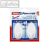 Tesa Powerstrips Selbstklebehaken, bis 1.5 kg, wei?, 2er Pack, 58013-00049