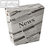 Pommes-Frites-Sch?tte Newsprint, 1.200 ml, 4.3 x 14.5 x 11 cm, Pappe, 150 St?ck