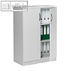 Fl?gelt?renschrank, 27 Ordner, 1.145 x 800 x 420 mm, Holz, lichtgrau, 258948