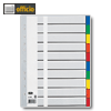 Elba Blankoregister DIN A4, 10-teilig, 5-farbig, PP, 400013939