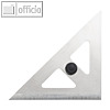 Stahl-Winkel 45?, (L)250 mm, ohne Teilung, Edelstahl rostfrei, mit Facette