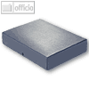Dokumentenmappe DIN A4, Druckknopf, 60 mm bis 580 Blatt, Karton 350 g/m?, blau