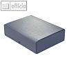 Dokumentenmappe DIN A4, Druckknopf, 80 mm bis 780 Blatt, Karton 350 g/m?, blau