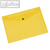 Dokumententasche, DIN A4 quer, max. 50 Blatt, 335 x 237 mm, PP, gelb, 5 Stück