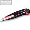 Wedo AUTO-LOAD Profi-Cutter, 9 mm Klingenbreite, schwarz/rot, 78409