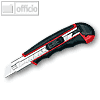 Wedo AUTO-LOAD Profi-Cutter, 18 mm Klingenbreite, schwarz/rot, 78418