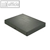 Dokumentenmappe DIN A4, Druckknopf, 40 mm bis 380 Blatt, Karton 350 g/m², schwar
