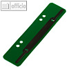 Heftstreifen mit Metalldeckleiste, für DIN A4 & A5, PP, grün, 25 Stück
