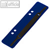 Heftstreifen mit Metalldeckleiste, für DIN A4 & A5, PP, blau, 25 Stück