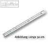 Rumold Stahllineal, mit Aufhängeloch, 1/2-mm-Teilung, Länge 50 cm, 323705