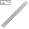 officio Kunststoff-Lineal im Etui, L?nge: 40 cm, Polystyrol, transparent,KF00588