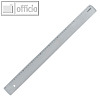 officio Kunststoff-Lineal im Etui, L?nge: 50 cm, Polystyrol, transparent,KF00589
