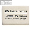 Faber-Castell Kautschuk-Radiergummi 7041-40, 34 x 26 x 8 mm, 184140