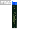 Faber-Castell Feinminen, 0.7 mm, H?rte: B, 12 St?ck/Dose, 120701