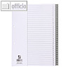 officio Zahlenregister, "1-31", DIN A4, Kunststoff, grau, 1 Satz