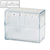 Karteikasten A7 quer, 120 x 70 x 95 mm, Register + 100 Karten, glasklar, 49971