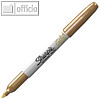 Sharpie Permanent-Marker FINE Metallic, Strichstärke: 1.4 mm, gold, 1891062